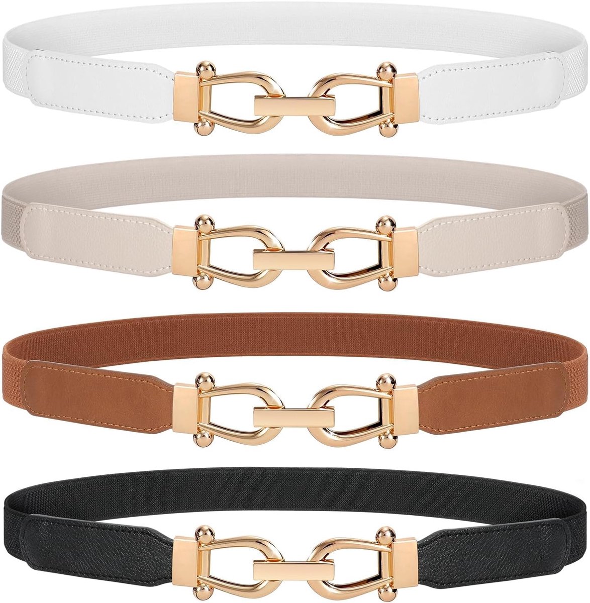 JasGood Skinny Tailleband - Dun Vintage Riem - Elastisch Design - Perfect voor een Strakke Pasvorm - ShopVlot