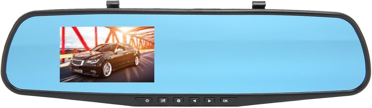 Achteruitkijkspiegel camera 3,5 inch - 1080P beeldkwaliteit - Nachtzicht - Beveiliging bij achteruitrijden - ShopVlot