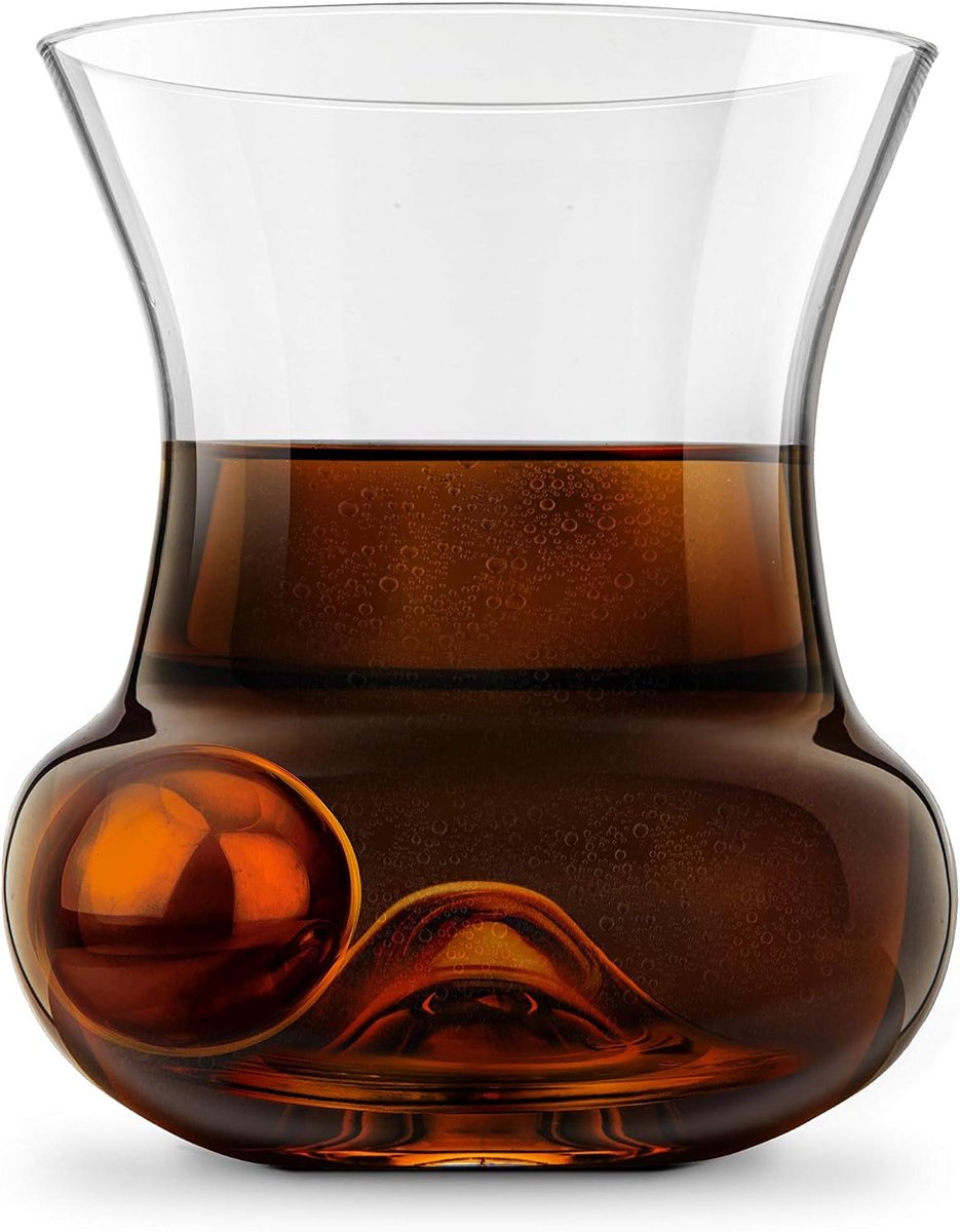 RumRoller Set - 1,5 Inch Koelbal - Glas & RVS - Ideaal voor het koelen van dranken - ShopVlot