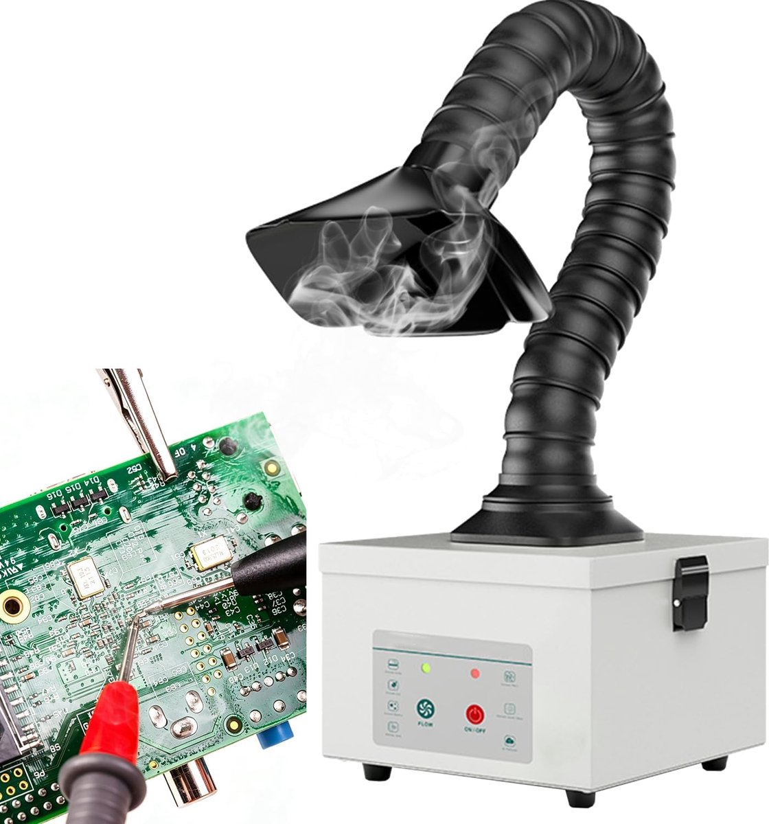 Solder Extractor 45 W - Actieve Koolstoffilter - Laag Geluid - Effectieve rookafzuiging - ShopVlot