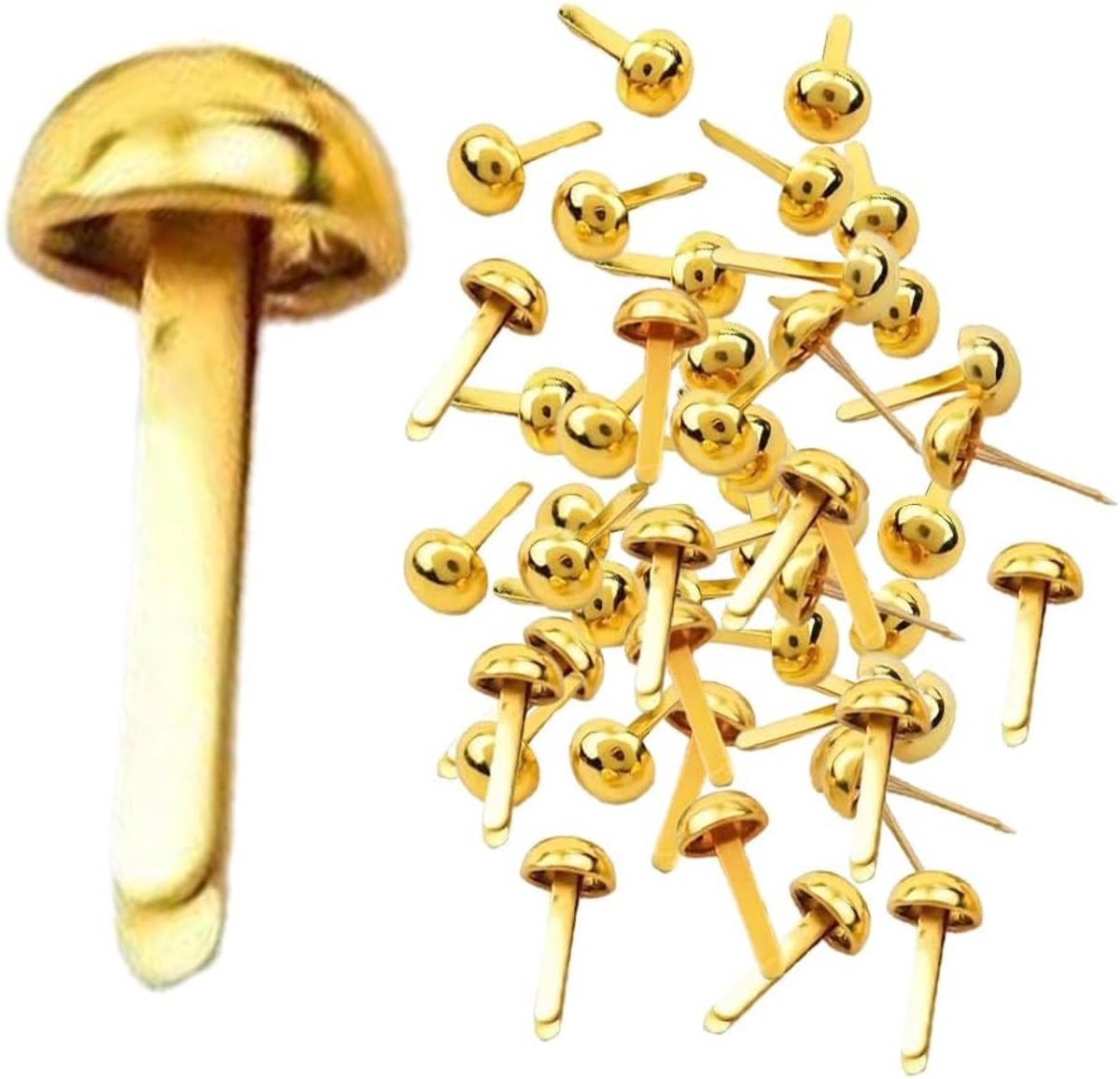 Sample Bag Clips Pattern Clips Metal 100 Pieces - Round head clamps mini brads light and reusable for school office - ShopVlot