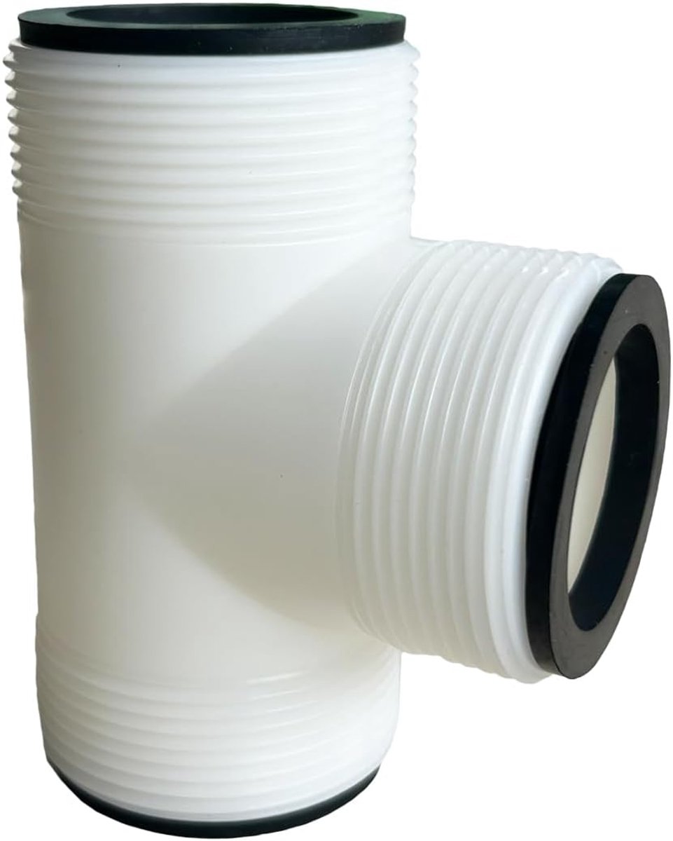3.8cm 3 Way Pool Hose T Connector for Intex for Coleman Pool Pumps, Durable T-Joint Splitter Adapter for Above Ground - ShopVlot