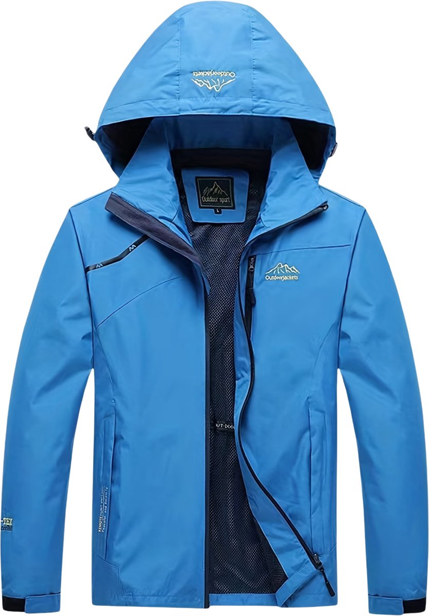 Currero Zomerjas Heren Tussenjas Zomerjack Volwassenen Windjack Windbreaker Outdoor XS Diep Hemelsblauw