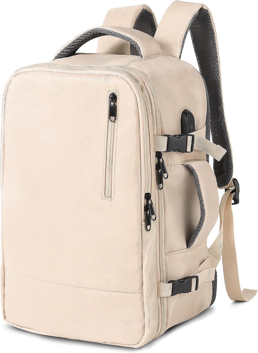 TANTOMI Hand Luggage Backpack, Hand Luggage, Airplane, 43 x 30 x 20 cm, Travel Backpack, Hand Luggage, Airplane - ShopVlot