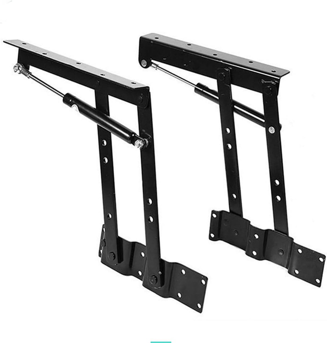 2PCS Heavy Duty Lift Up Hydraulic Hinge, Folding Table Hinge Adjustable Top Lifting Frame for Coffee Table Accessories - ShopVlot