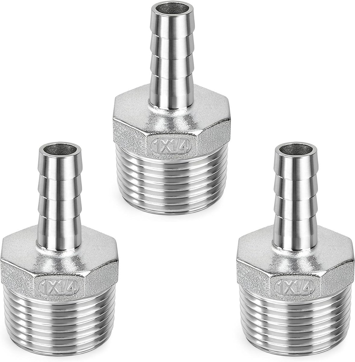 Slangverbinder 13mm x G1 inch - RVS - Lekvrij - Ideaal voor vloeistoffen - ShopVlot