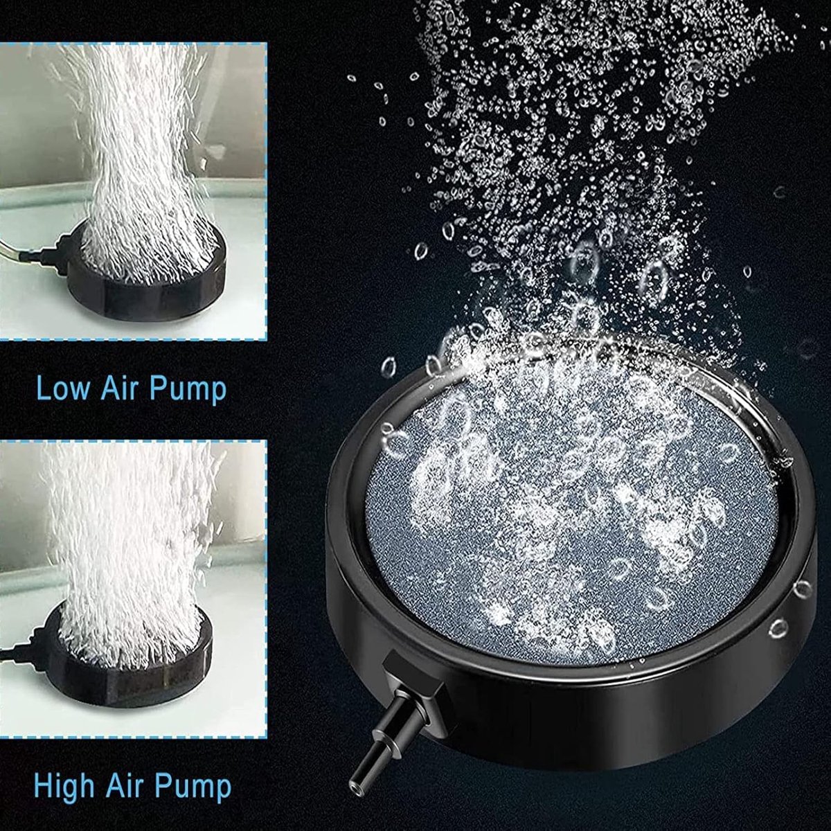 Aquarium reinigingsfles met lucht diffuser voor koi vijver, hydroponics en aquascaping 10.7CM
