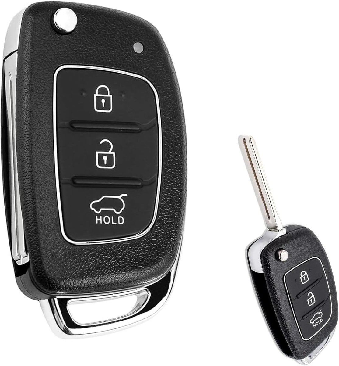 3 Knops Afstandsbediening Behuizing voor Hyundai ix35, Vervangende Autosleutel, Sleutelbehuizing, Geschikt voor Hyundai i10, i20, i30, Auto Accessoires en Sleuteloplossingen