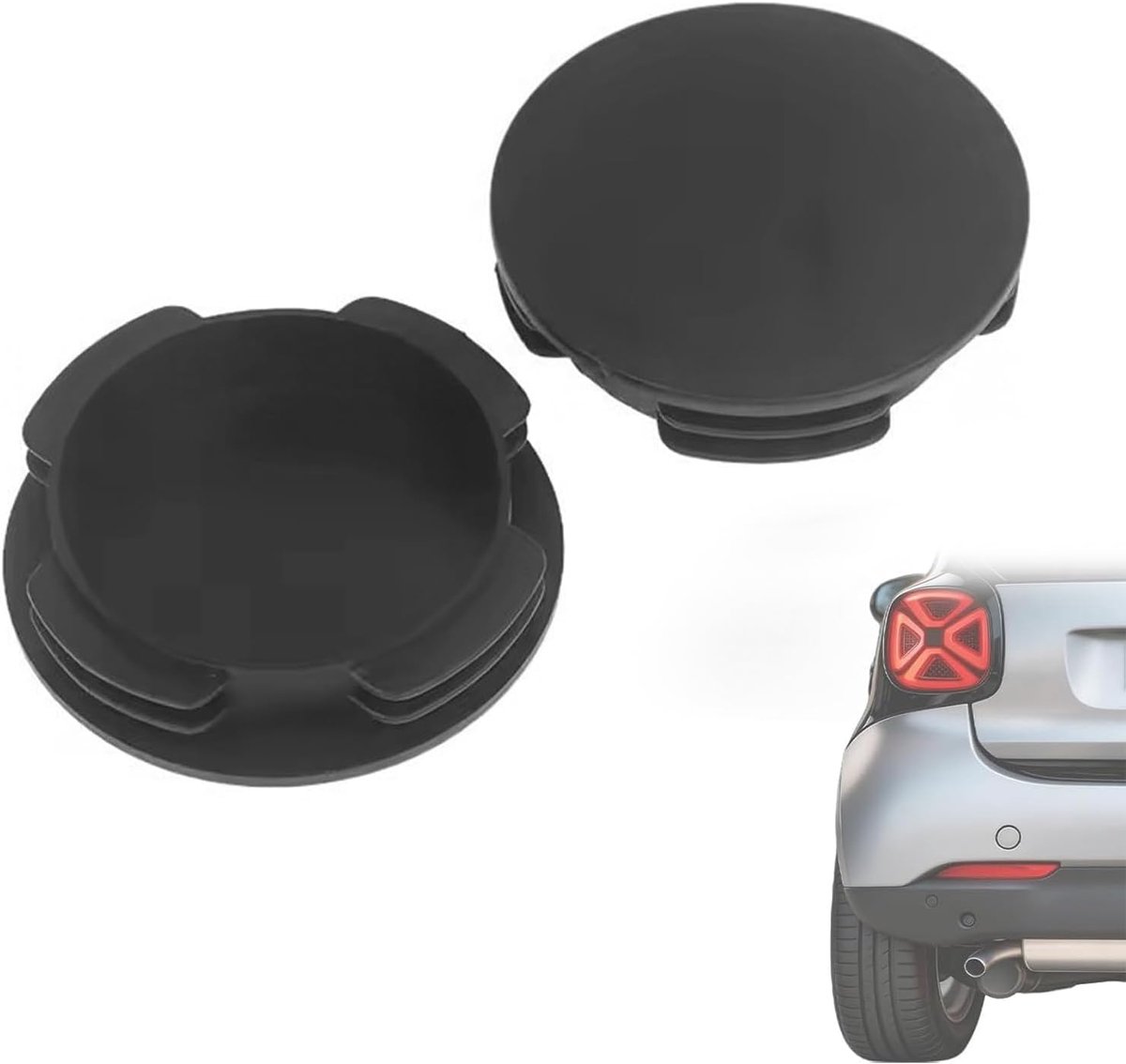 Eindpijpafdekkingen 2 stuks - waterdichte rubberen stopper - roestbescherming - optimale afdichting - ShopVlot