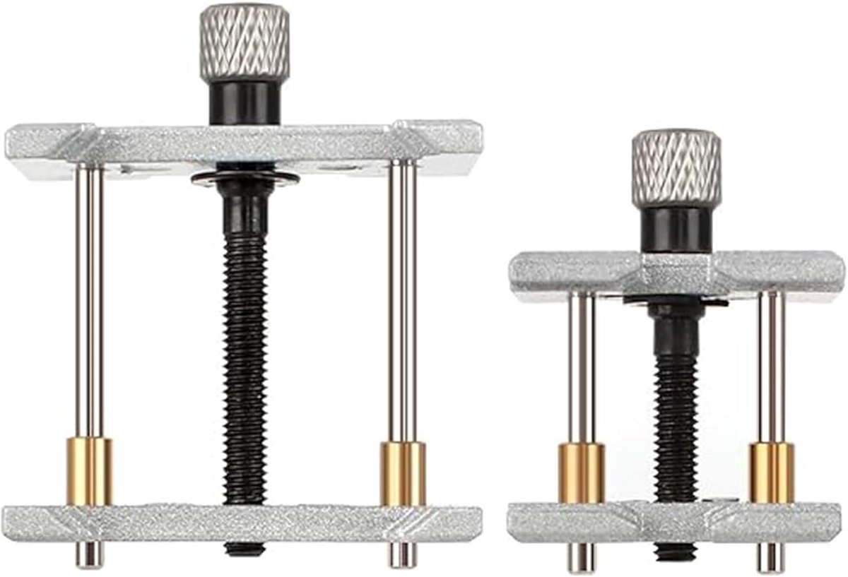Watch movement houder set - 2 stuks - uitrekbaar - voor mechanische horloge reparatie - ShopVlot