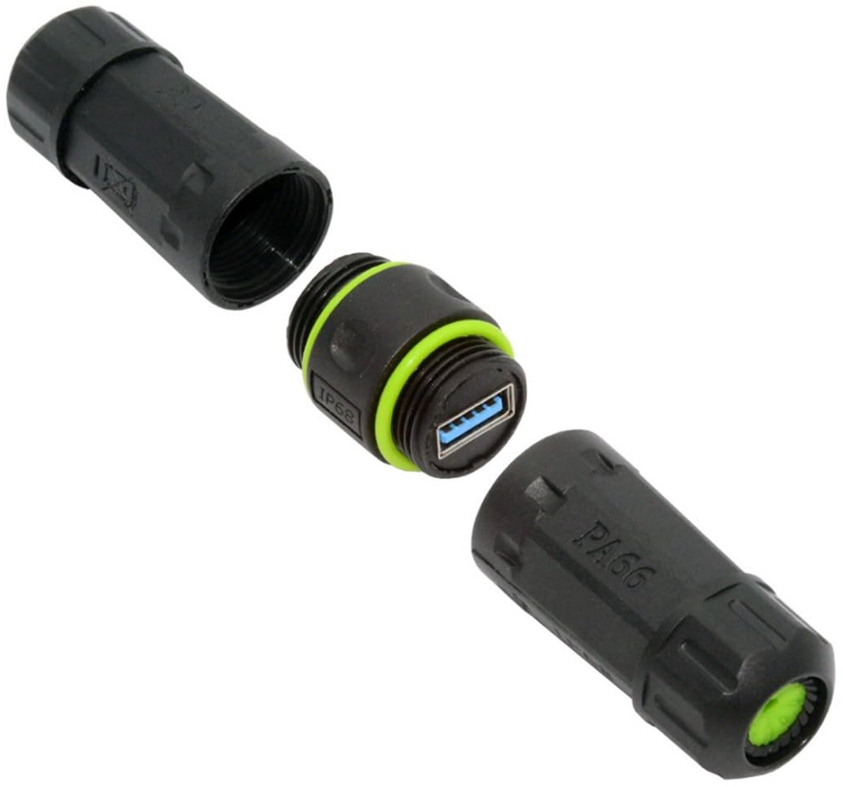 USB-A koppeling - waterproof - IP68 - outdoor kabel verlenging - ShopVlot