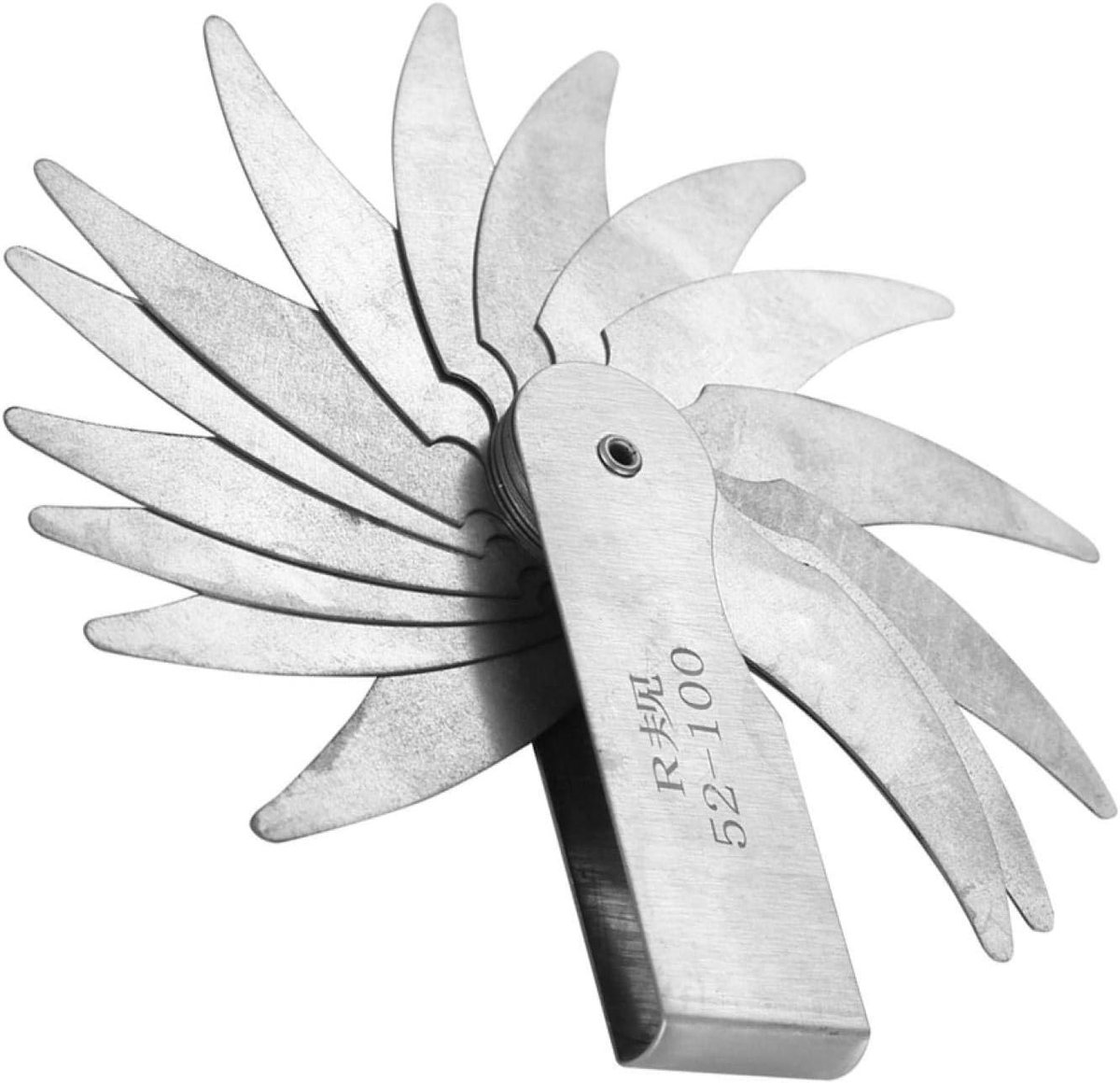Stainless Steel Stralingsmeter voor het Meten van Convexe en Concaaf Beams, Precisie Meetinstrument voor Bouw en Constructie