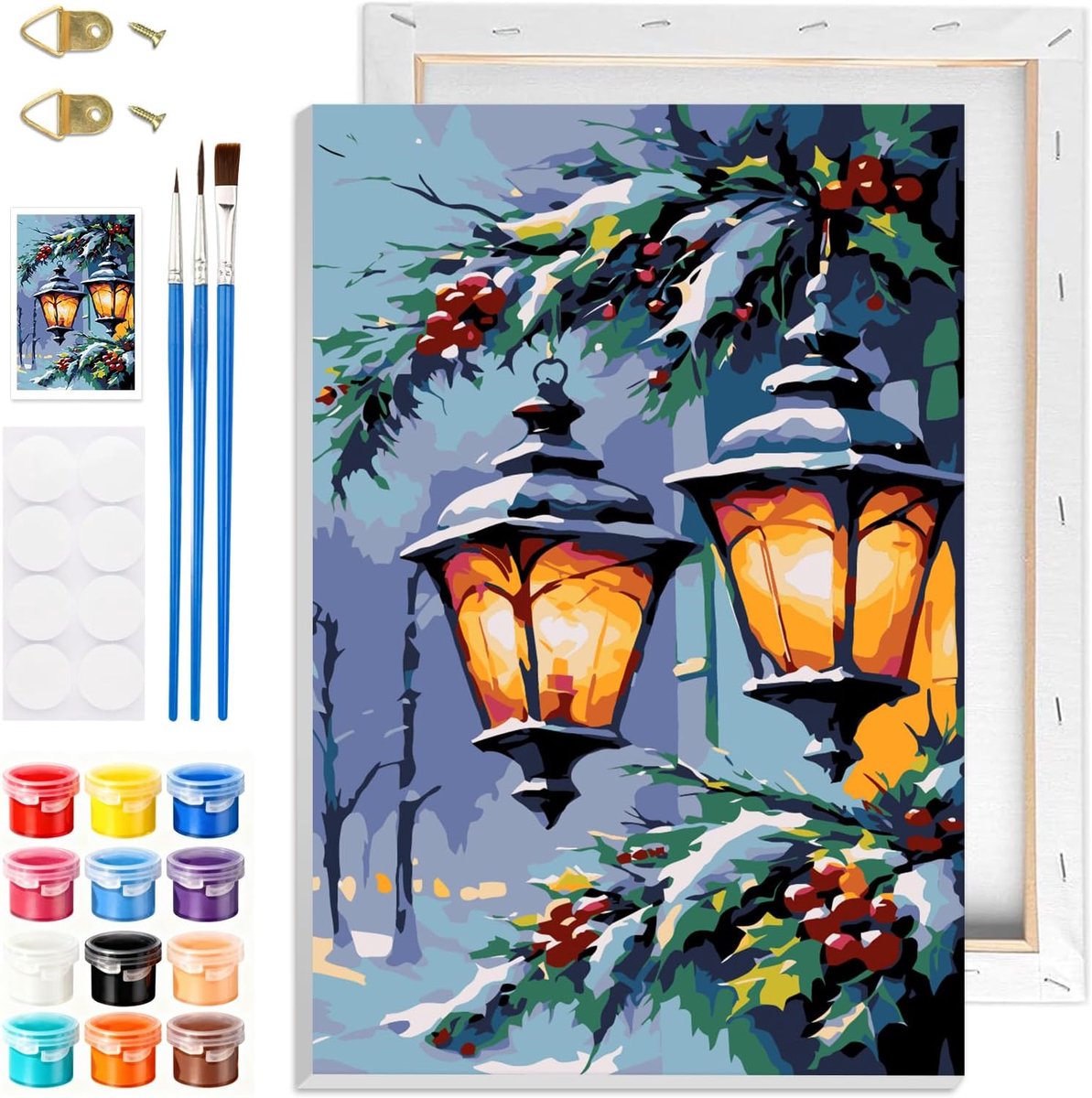 Schilderen op Nummer - DIY Lantern Schilderij - Geschikt voor Jongens en Meisjes - Ontspan en Creëer Kunst - ShopVlot