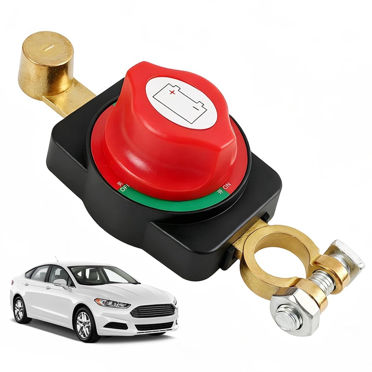 Batterij hoofdschakelaar 12-48 V - Waterdicht - 275 A - Betrouwbare bescherming voor auto, motor en boot - ShopVlot