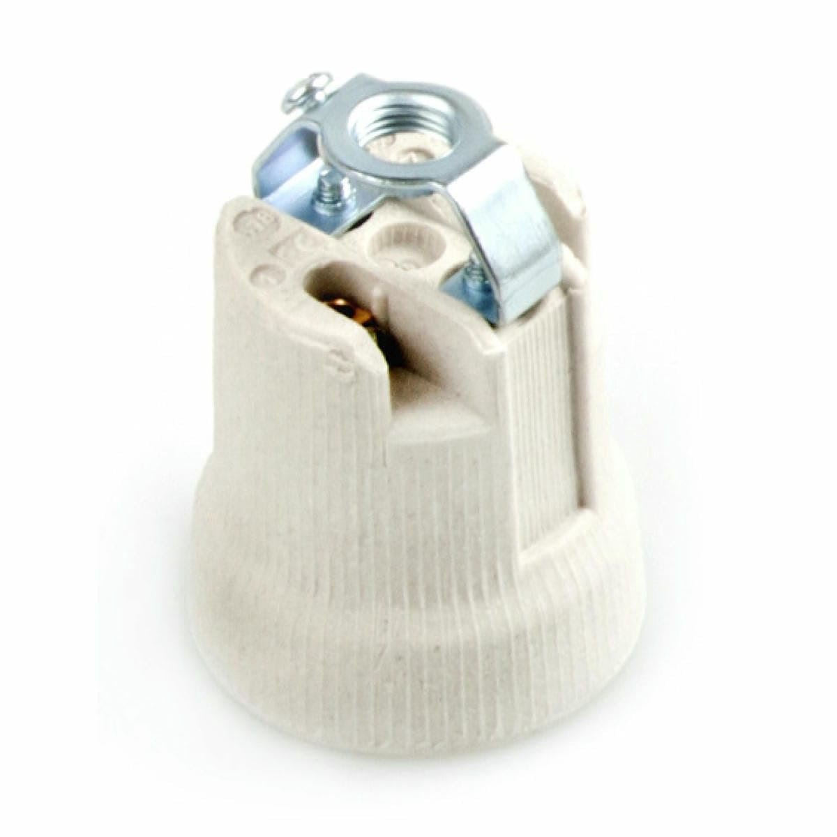 E27 porcelain M10 lamp socket, ideal for LED bulbs, incandescent and energy-saving lamps, perfect for home and office - ShopVlot