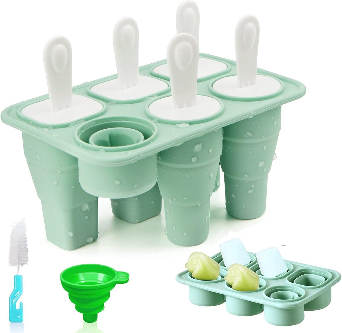 Foldable ice molds (green) - ShopVlot