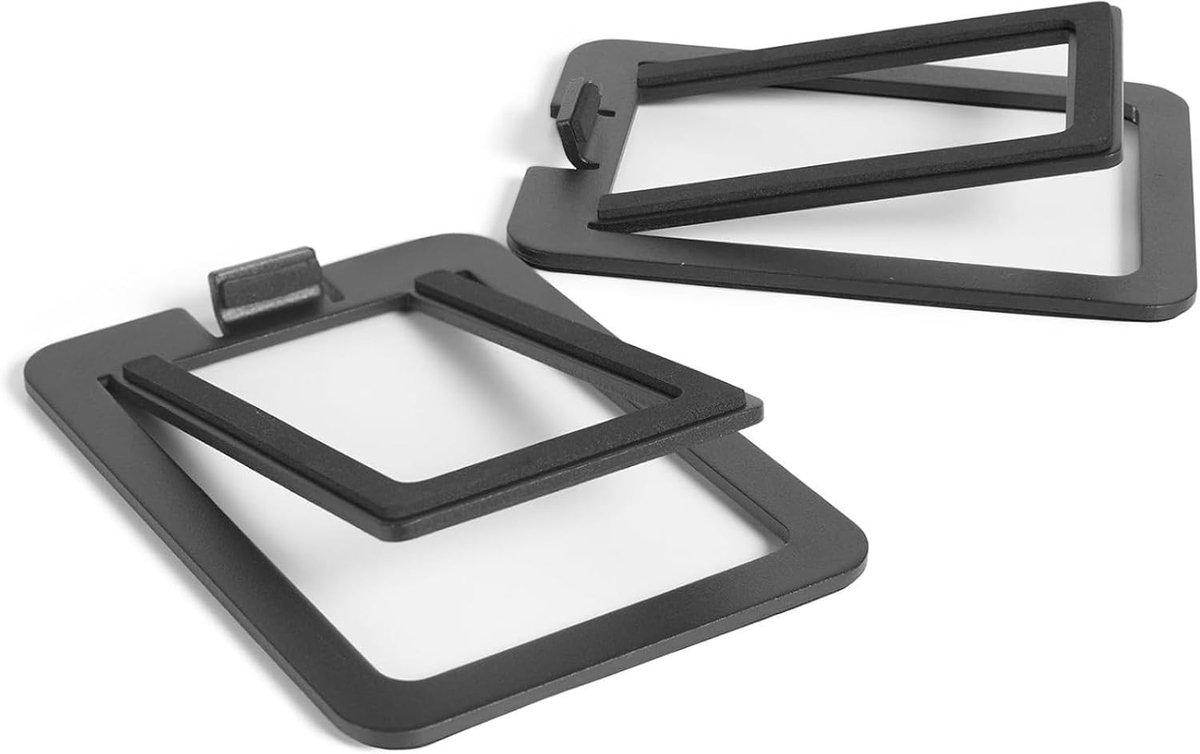 Tilting Desk Speaker Stands - 16° Angle for 2"-3" Studio Monitors and Small PC Speakers - ShopVlot