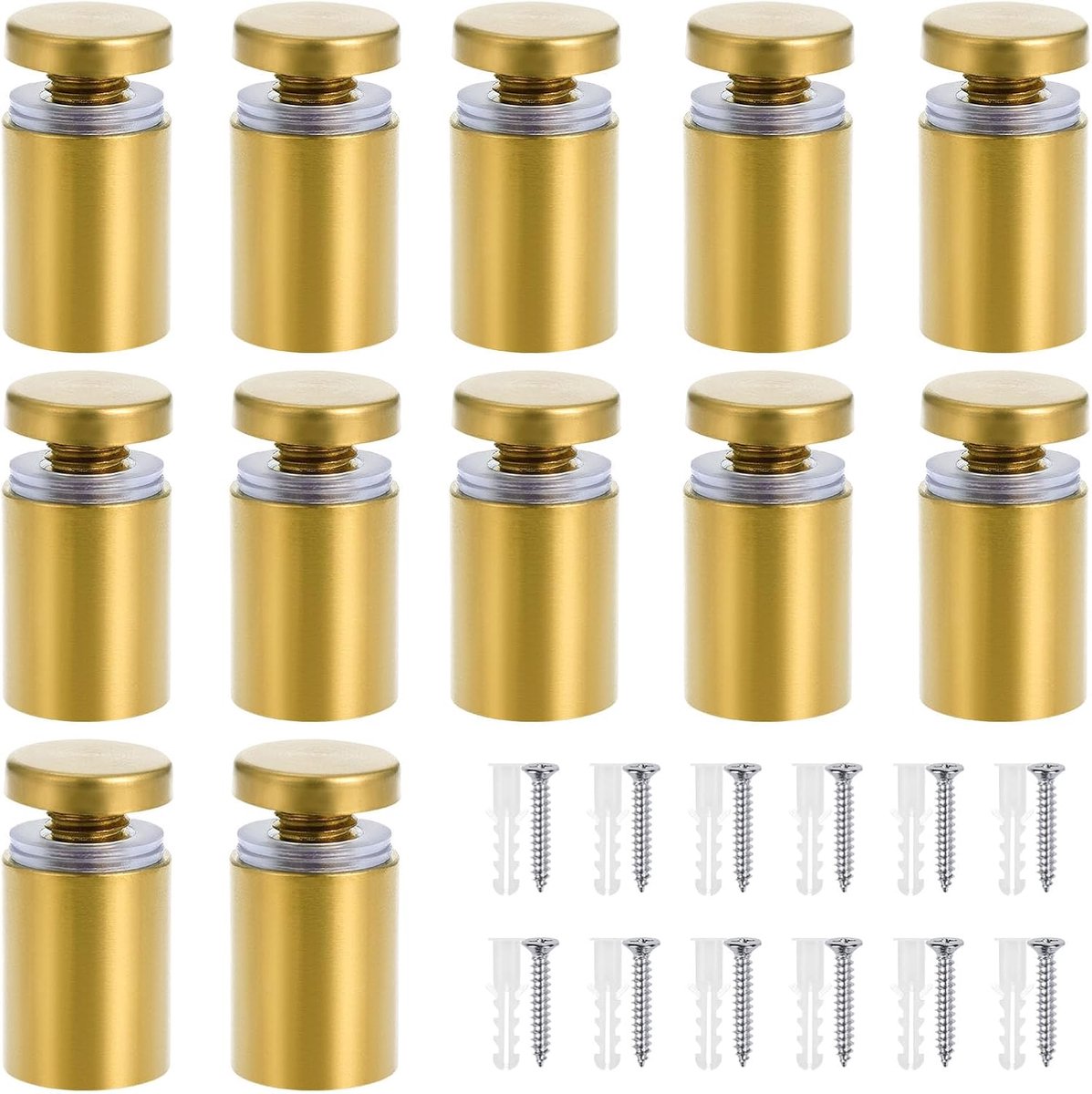 12pcs Stainless Steel Advertising Screws, Board Mounting Screws, Advertising Fastening Screws, Stainless Steel - ShopVlot