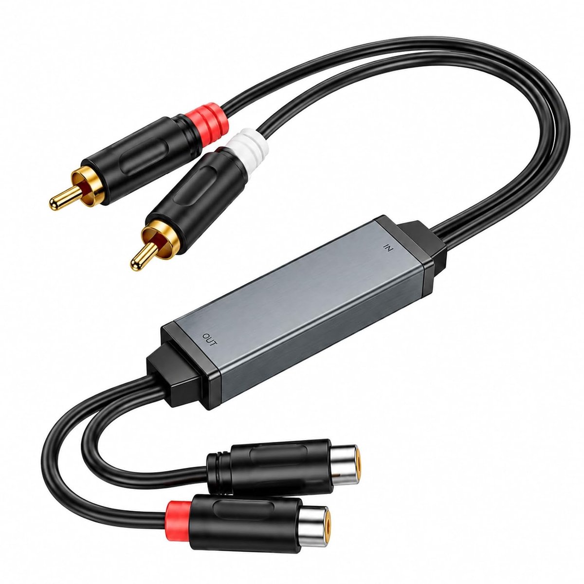 RCA-ruisonderdrukker, ruisonderdrukker, autofilter voor autoradio, Ground Loop Isolator, aardgesp, anti-parasiet - ShopVlot