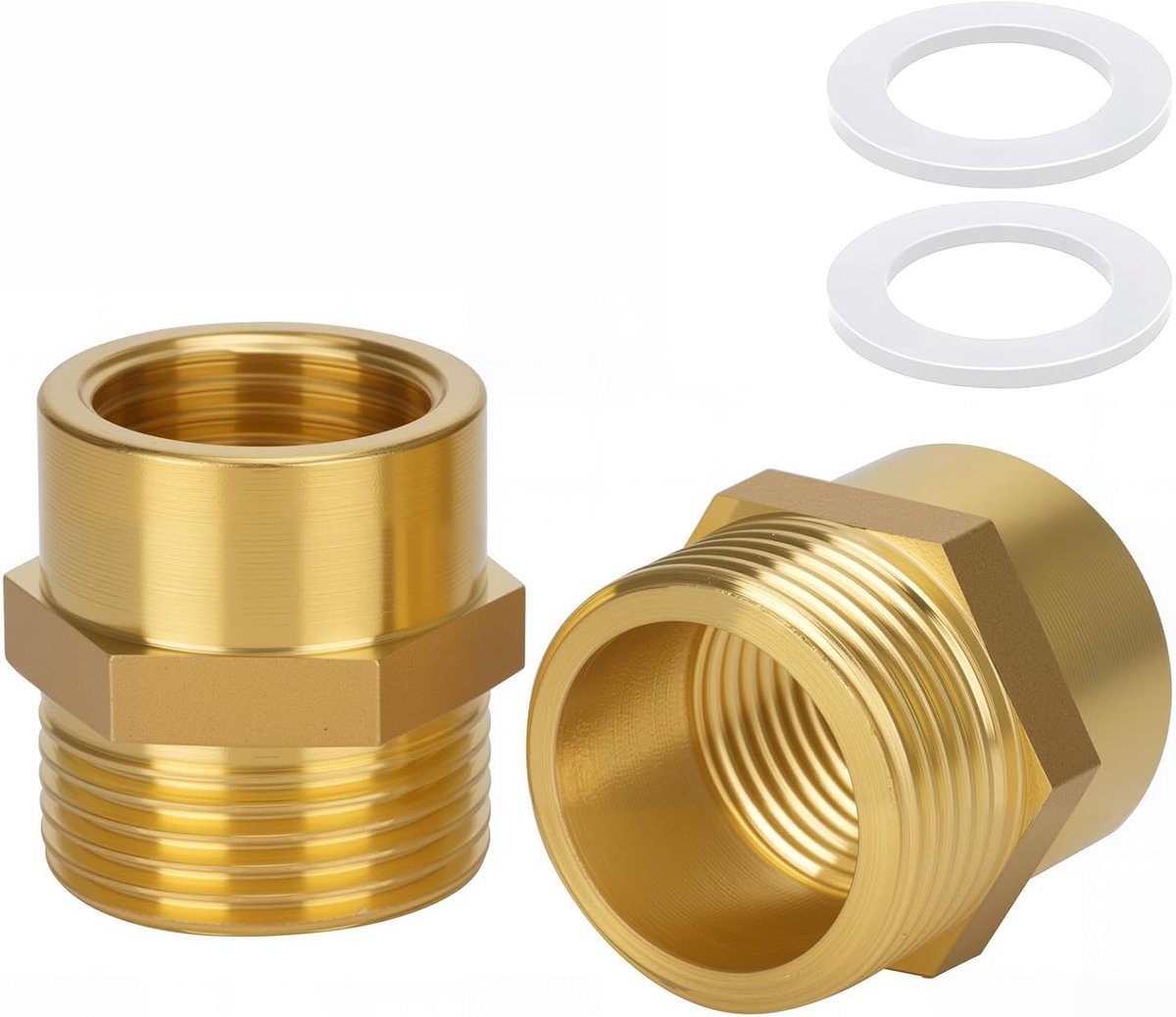 2pcs Brass AG/IG Reducer Adapter 3/4 Inch Male to 1/2 Inch Female Thread - 1/2 Inch Female to 3/4 Inch Male Thread - ShopVlot