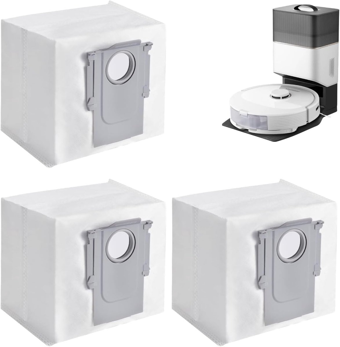 3-piece dust bag set, suitable for vacuum cleaners of models S8, S7, Q5, Q7, Q8 and G10S, robot vacuum cleaner - ShopVlot