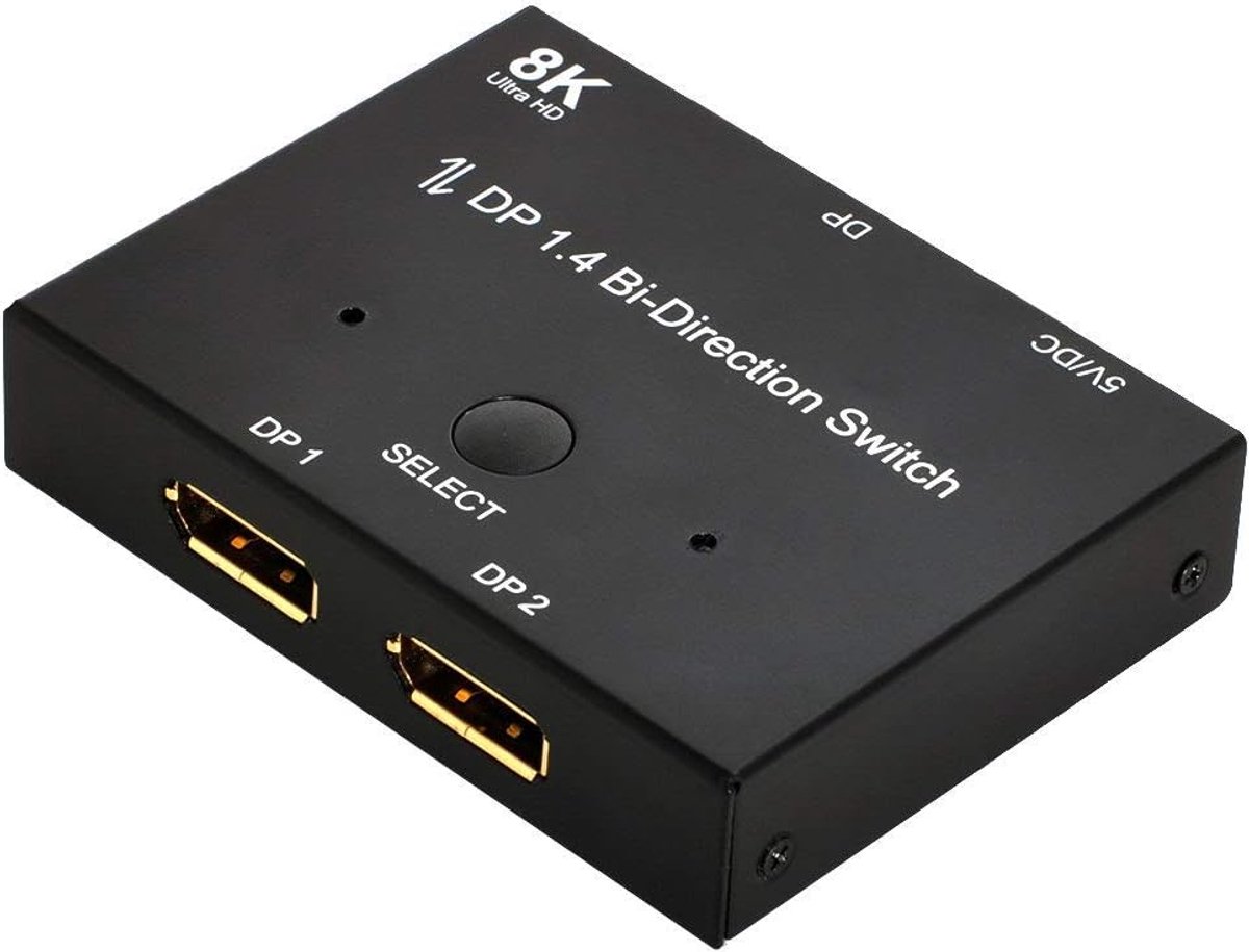Xiwai DP DisplayPort 1.4 Bi-Direction Switch MST Hub Support HDCP SST Extended 8K@30hz 4K@60hz - ShopVlot