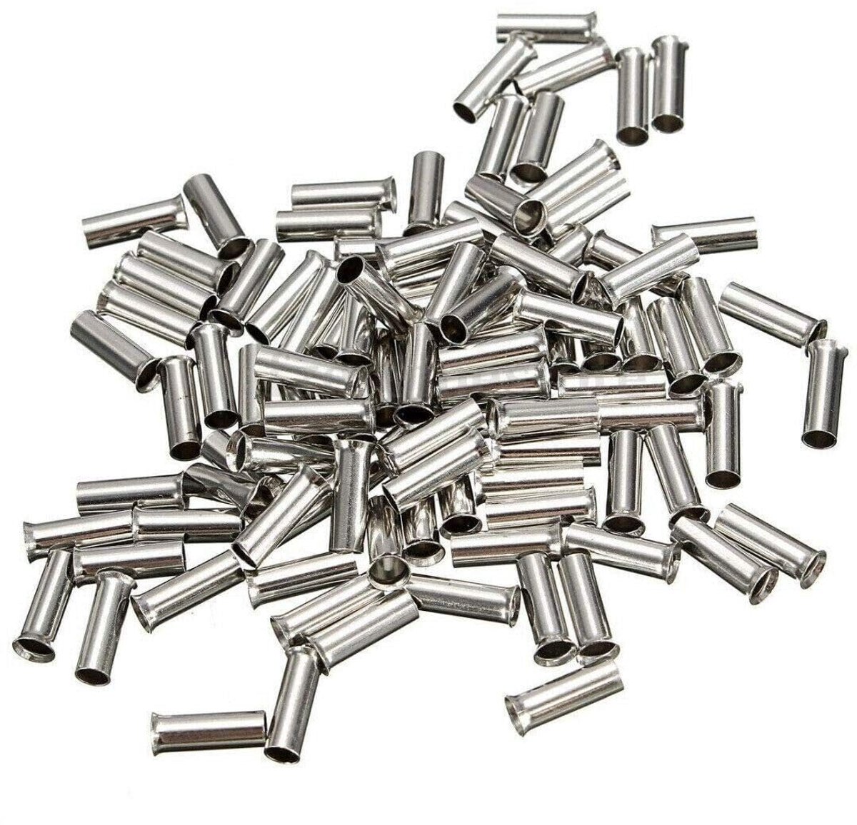 150 pieces ferrules, electrolytic copper ferrules and galvanic tinned 1.50 mm² 8 mm long, not insulated - ShopVlot