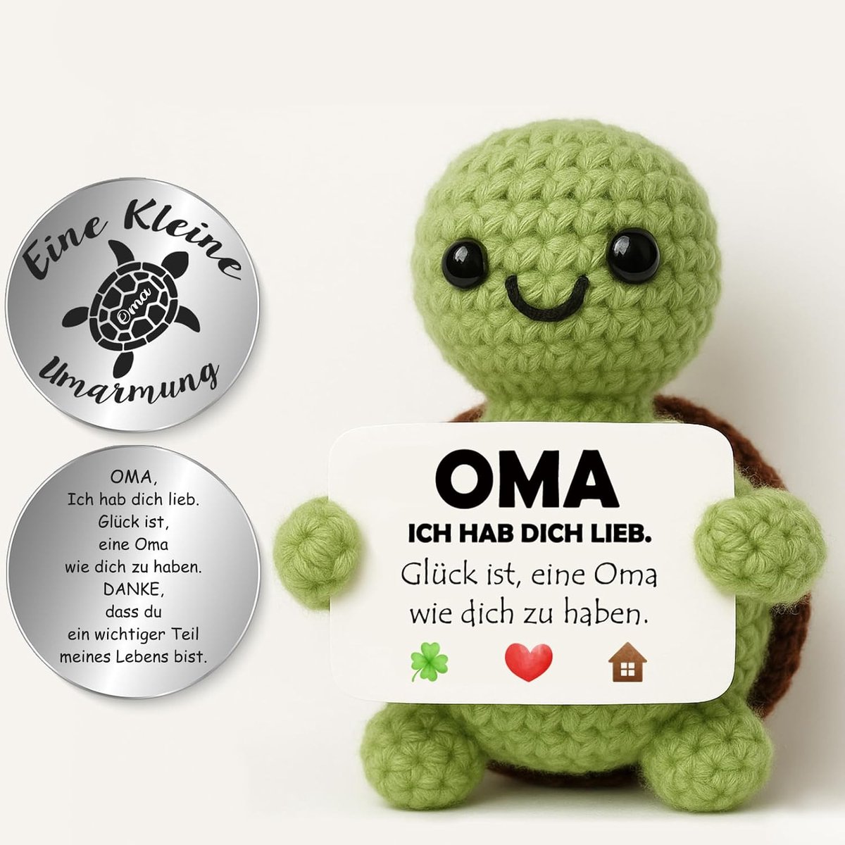 Tixlux Pocket Hug Schildpad, Woondecoratie (Oma) - Duitse Versie - ShopVlot