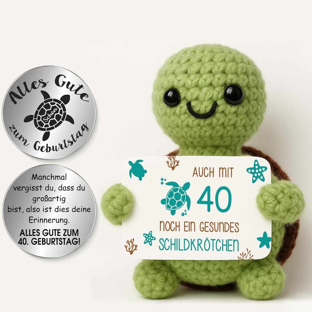Tixlux Pocket Hug Schildpad, Woondecoratie (40 Jaar) - Duitse Versie - ShopVlot
