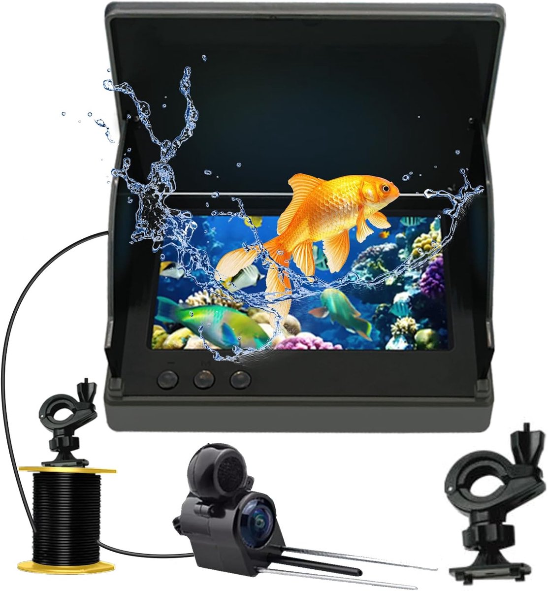 Fishfinder Underwater Camera for Fishing, Host IP65 Waterproof, Infrared Night Vision, Wide Angle Night Vision, Echo - ShopVlot