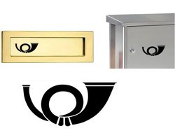 Posthorn Symbol Sticker, Sticker (RPt 4/1) (8 x 3.8 cm) - ShopVlot