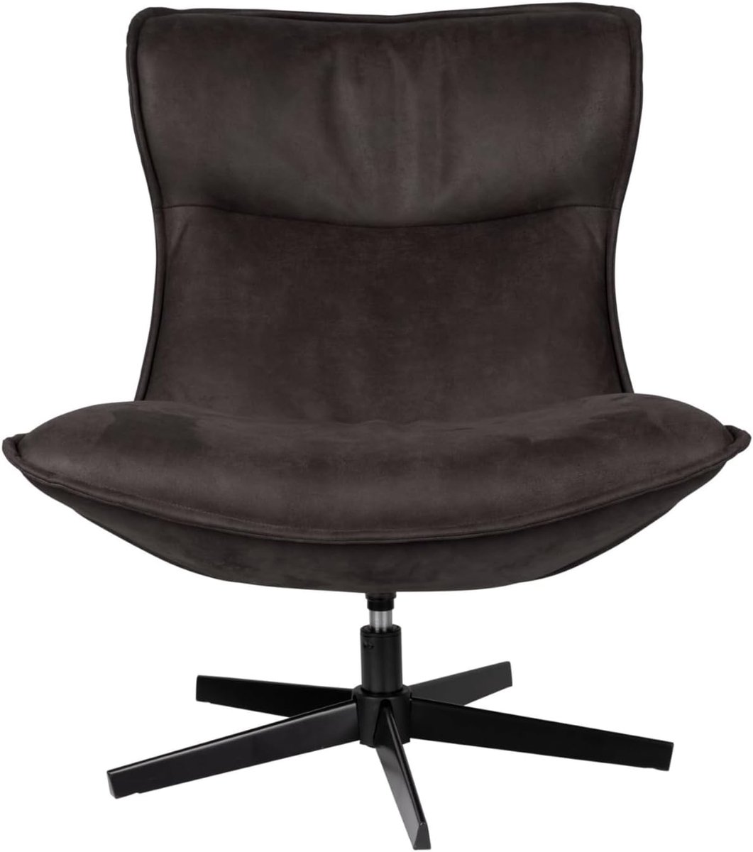 White Label Lounge chair living room chair John anthracite - ShopVlot