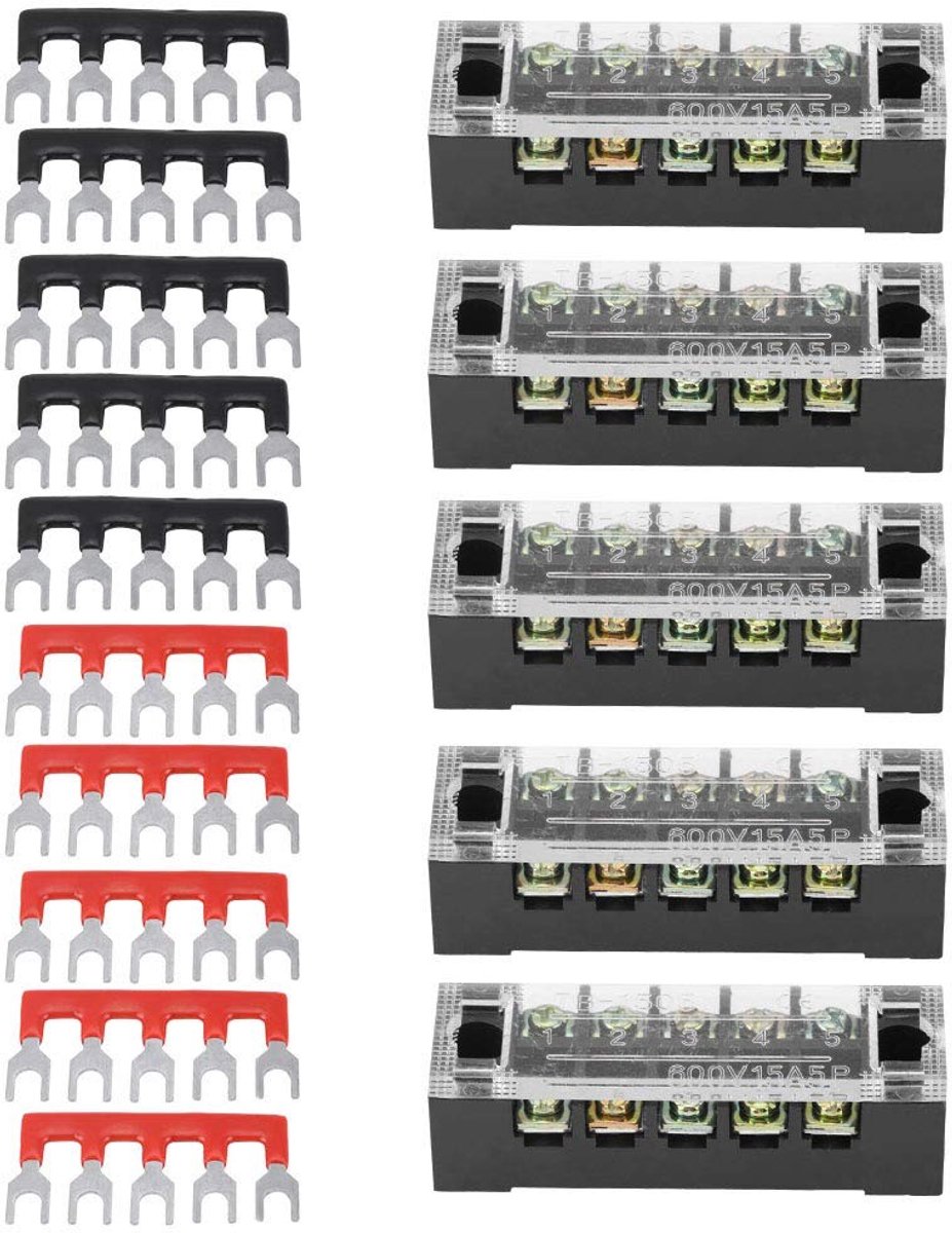 Solidchoice - Dubbele Schroefklem met 5 Posities en 600V Beveiliging