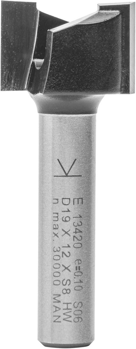 ENT 13420 Face milling cutter, Carbide, Shank diameter (S) 8 mm, Fremameter (D) 19 mm, NL 12 mm, SL 32 mm, GL 44 mm - ShopVlot