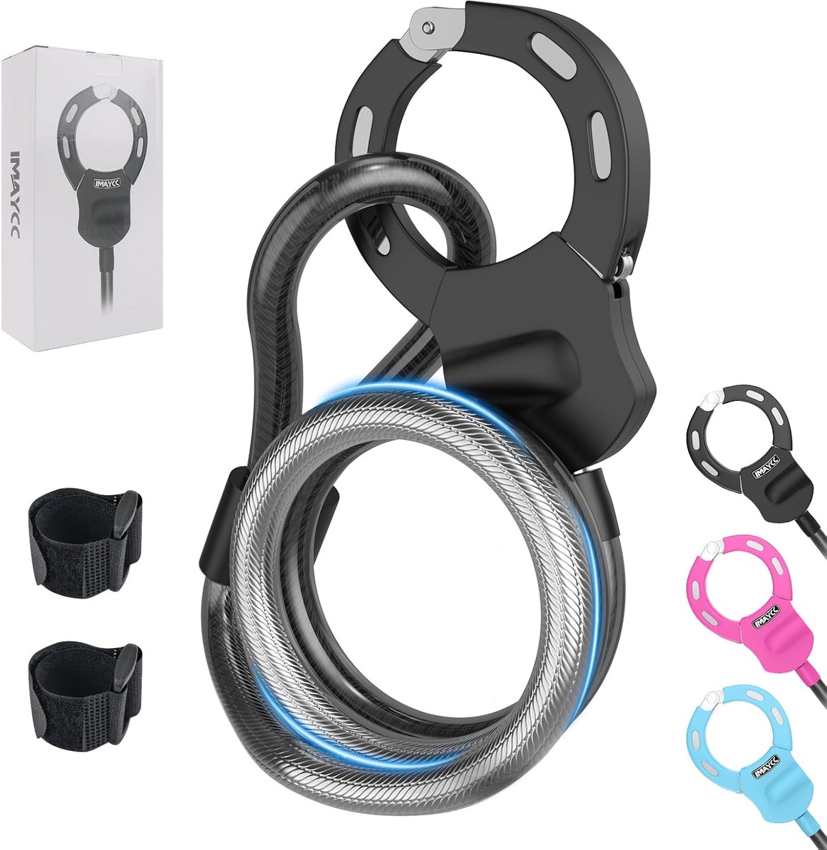 IMAYCC E-Scooter Lock, Portable Bicycle Lock, High Security, Thick Cable Lock for E-Scooter, 50cm E-Scooter Lock - ShopVlot