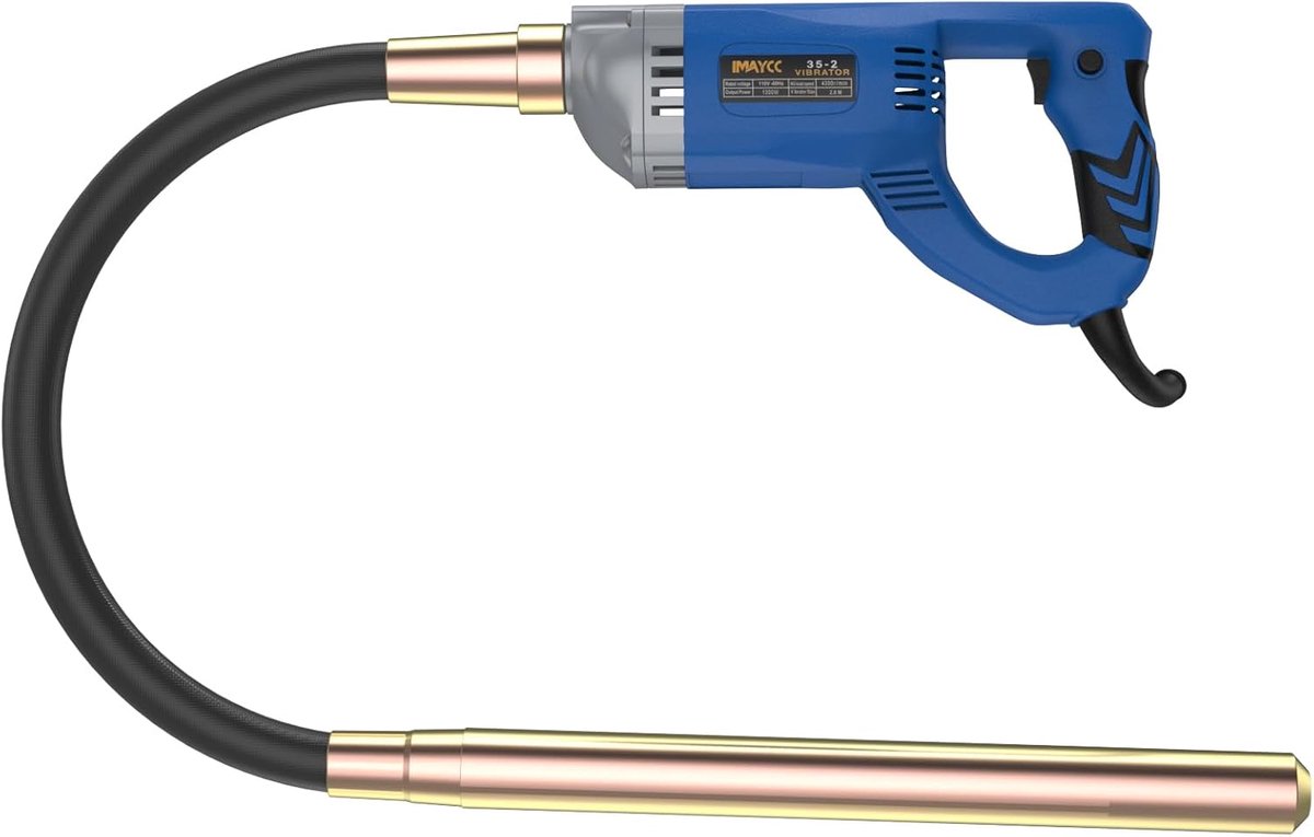 IMAYCC New Portable Electric Concrete Shaker, 1300W Hand Concrete Shaker Bottle, 1m Long Copper Rod, Concrete Tools - ShopVlot