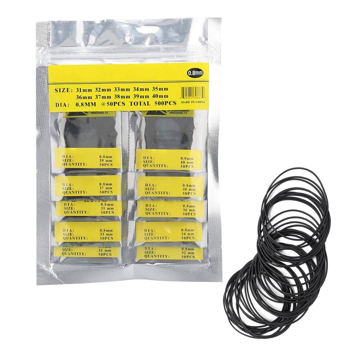 O-Ring Rubber Seal, Watch Ring Accessories, Rear Cover Seals, Waterproof Tool Repair Accessories, Flexible - ShopVlot