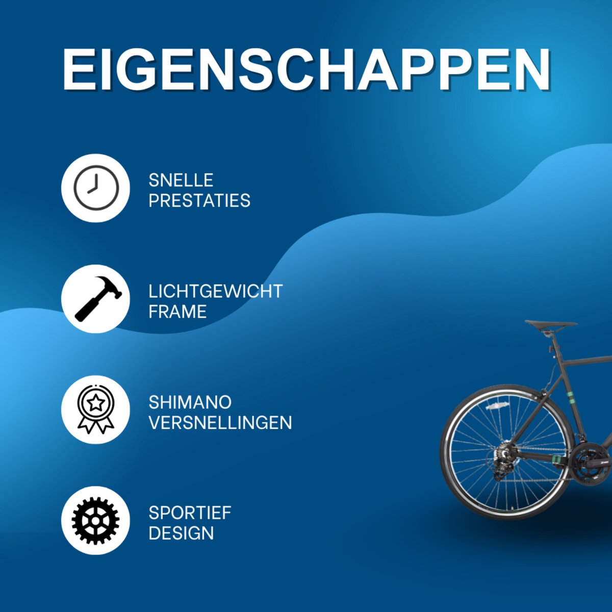 Happiq Racefiets - Voor heren, racegebruik