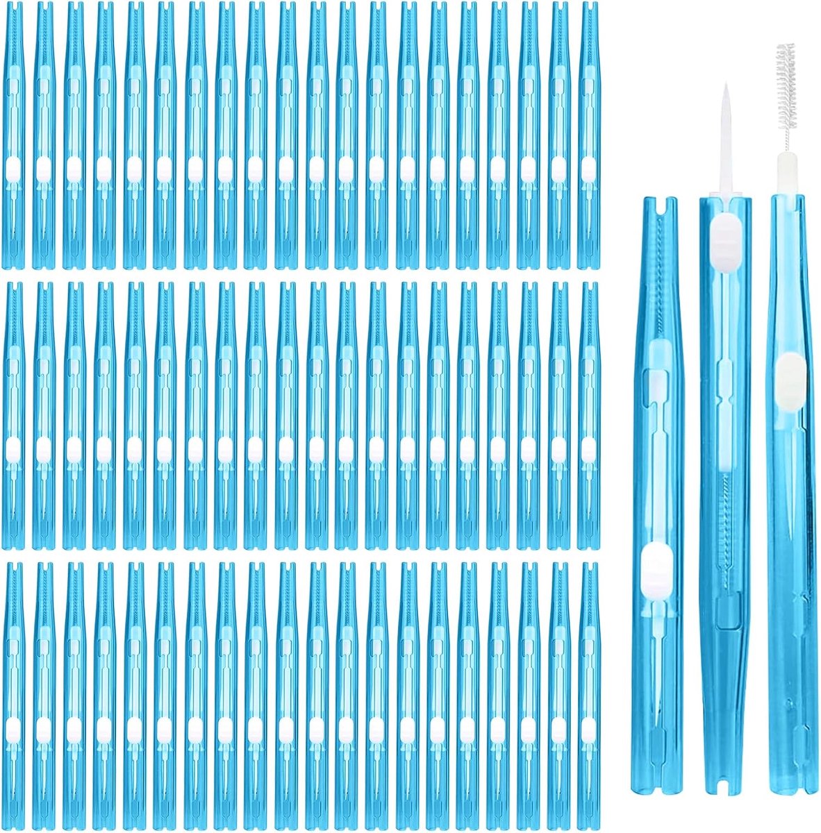 60-delige reinigingsset voor telefoon, dubbelzijdige mini-borstels, anti-verstopping, voor oplaadpoort, hoofdtelefoon - ShopVlot