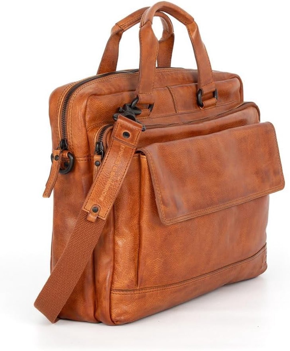 SPIKES & SPARROW Kevin Business Bag Brandy, brandy - ShopVlot
