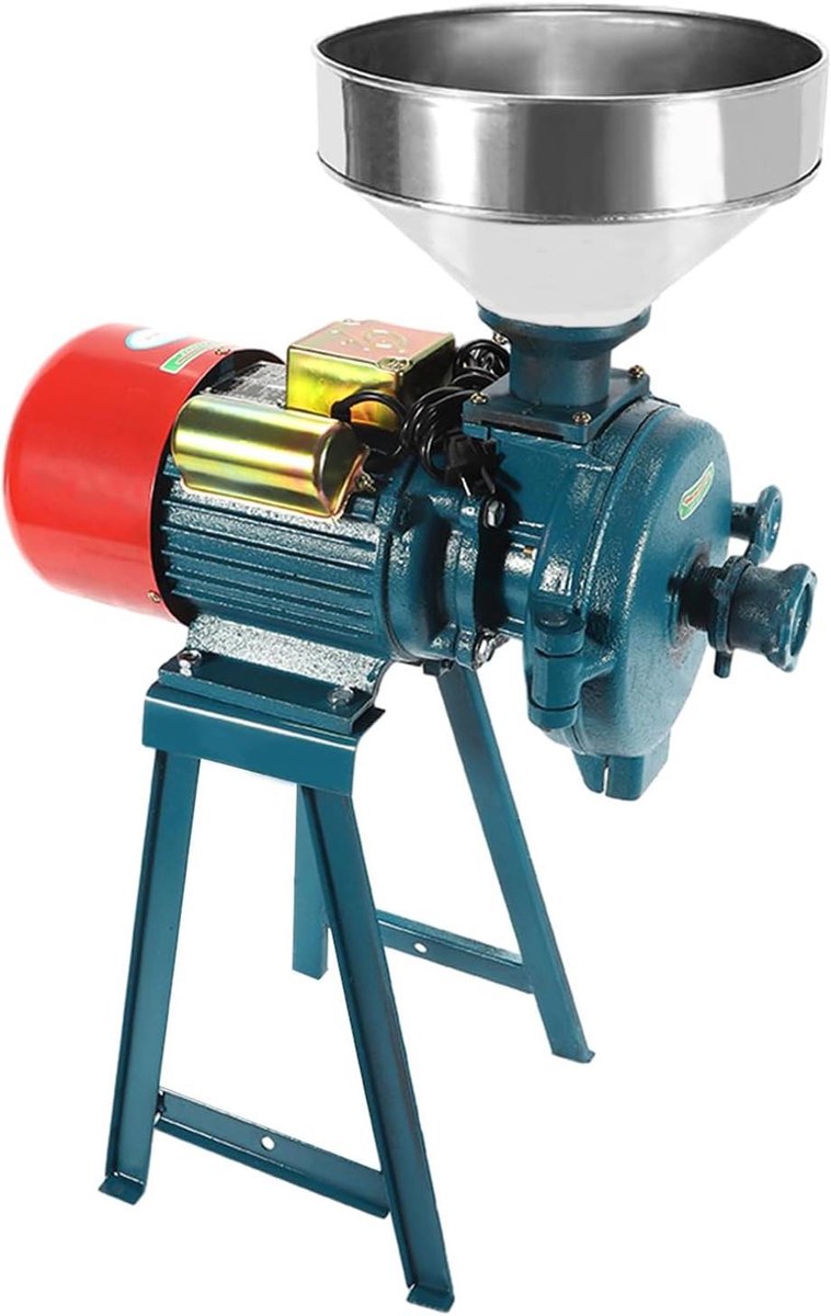Elektrische Graanmolen - Molen voor Granen - Voer Verwerken - Krachtige 2200W Motor - 58 x 43 x 27 cm