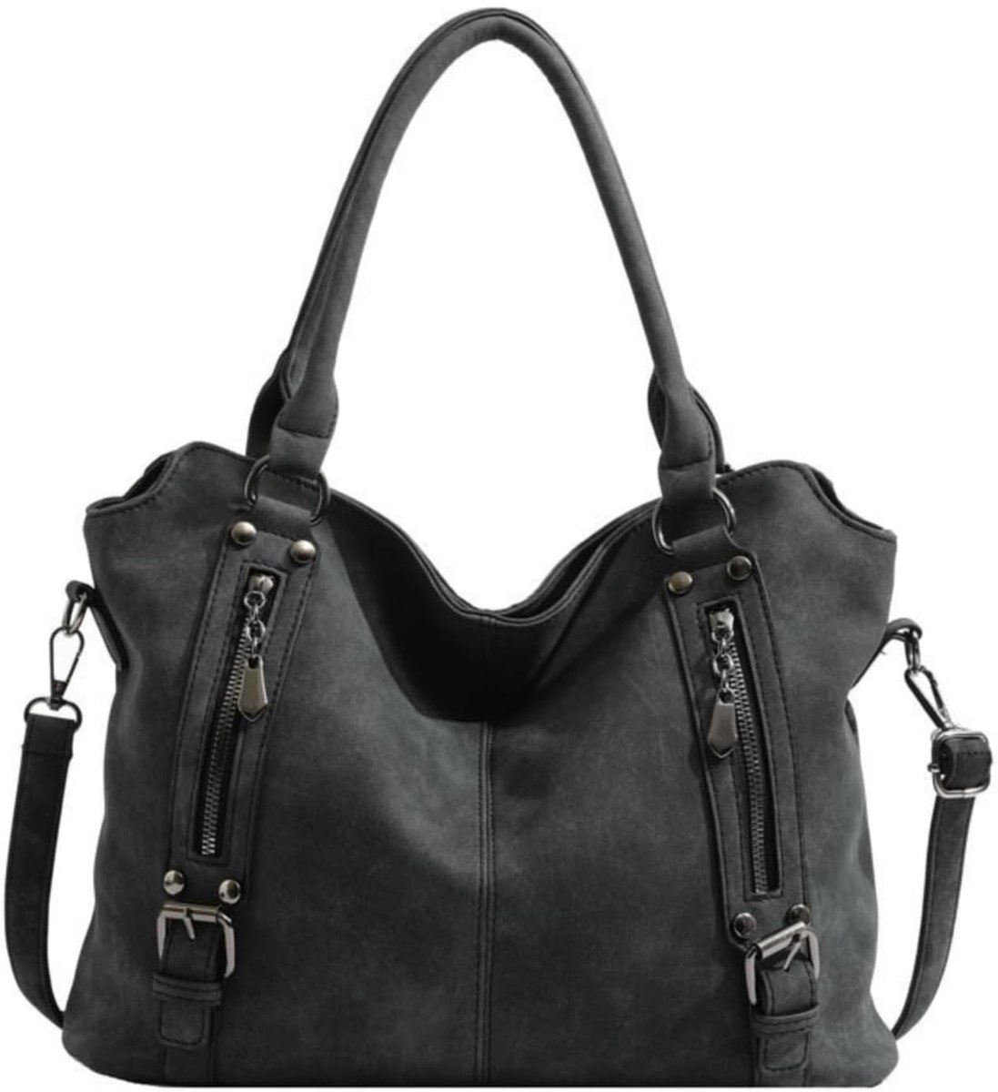 PU Leather Vintage Tote Bags for Women Soft Crossbody Bags for Work Minimalist Belt Shoulder Bags for Winter - ShopVlot