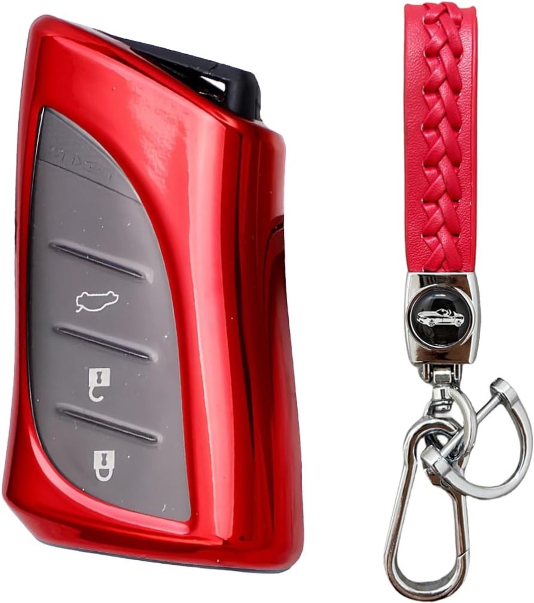 5 Colors: Compatible with Lexus NX 450h 350h 2021-2023, 2024, Car Key Case with Keychain, Accessories - ShopVlot