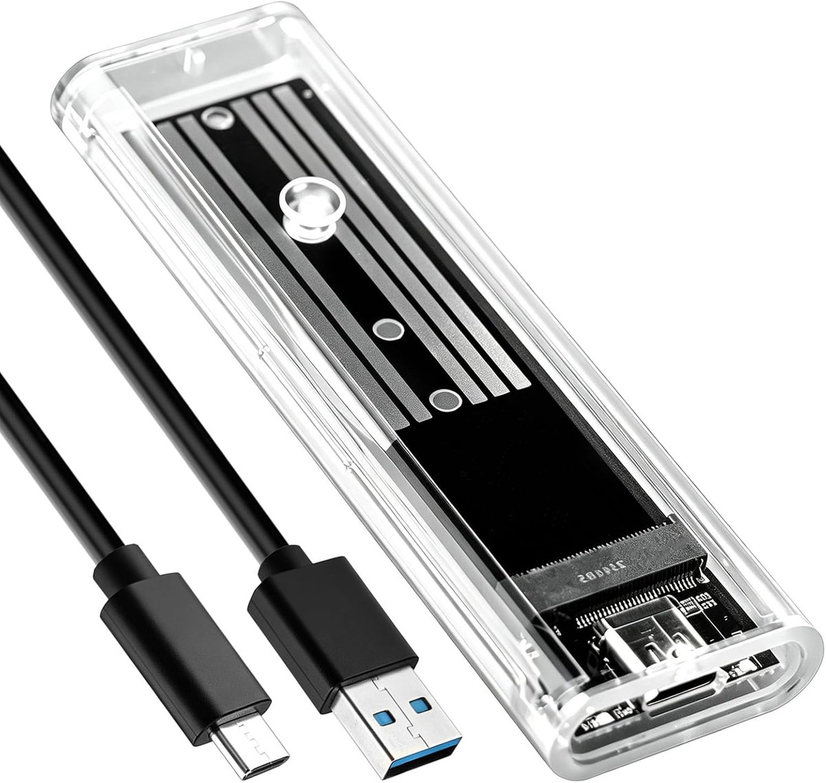 M.2 SATA NGFF USB C Mini-adapter M2 SATA zonder gereedschap 5 Gbps voor compatibel met Ngff 2230 2242 2260 2280 B / - ShopVlot