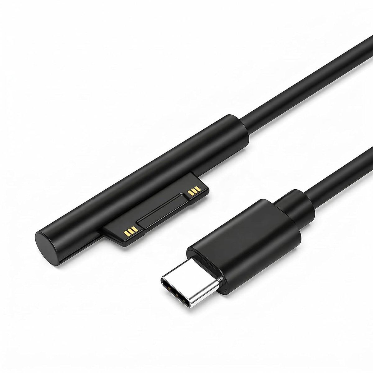 USB-C oplaadadapter 2 m voor Microsoft Surface – magnetische PD-kabel 15 V/3 A (tot 45 W+) compatibel met Surface Pro - ShopVlot