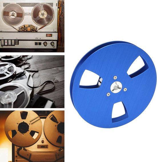 5 Inch Opname Spoel van Aluminium Legering met 3 Windbestendige Gaten voor Geluidsopname en Bending Bestendige Flens, Geschikt voor 1/4 Lege Tape Reel — afbeelding 4