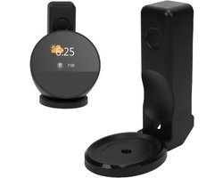 Muurbeugel voor Echo Spot 2024 Speaker | Eenvoudige Installatie zonder Boren, Ruimtebesparend Ontwerp met Kabelbeheer voor Badkamer, Keuken en Slaapkamer (Zwart)