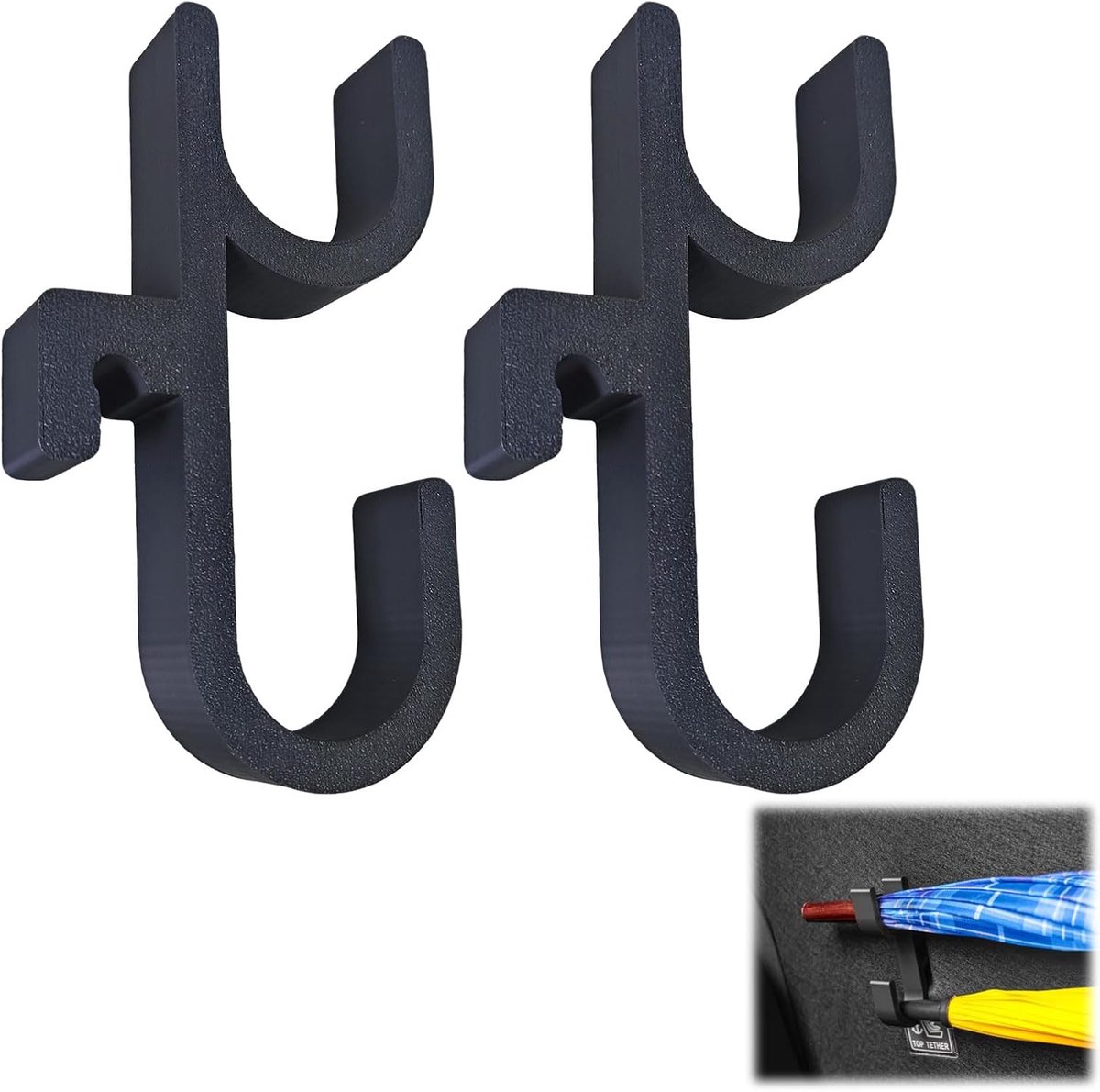 Set of 2 Car Umbrella Holders, Robust and Compact Universal Umbrella Holder, Innovative Trunk Organizer for All Types - ShopVlot