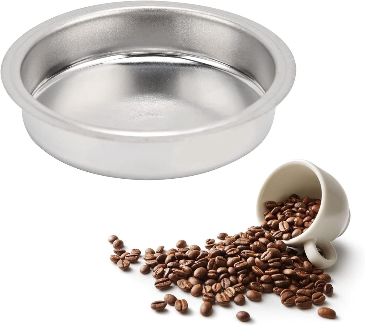 51mm Backflush Insert voor Koffiemakers - RVS Blind Filter, Geschikt voor EC680 en EC685, Koffie Accessoires