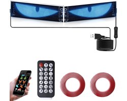 2 led-ogen voor auto/vrachtwagen, Devil Eyes Light, 10 x 35 cm, gepersonaliseerde ooglichtborden, led loopschrift met - ShopVlot